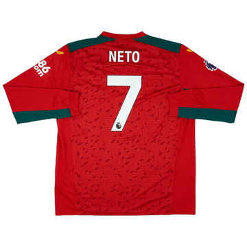 2023-24 Wolves Away L/S Shirt Neto #7 (XXL)