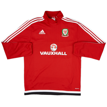 2016-17 Wales adidas 1/4 Zip Drill Top - 9/10 - (L)
