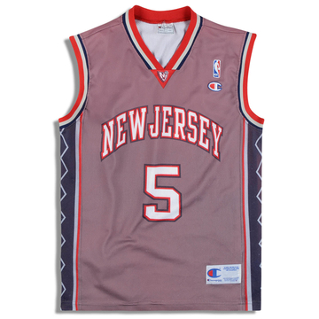 2001-05 New Jersey Nets Kidd #5 Champion Jersey (Alternate) S