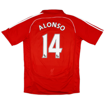2006-08 Liverpool Home Shirt Alonso #14