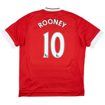 2015-16 Manchester United Home Shirt Rooney #10 - 6/10 - (XL)