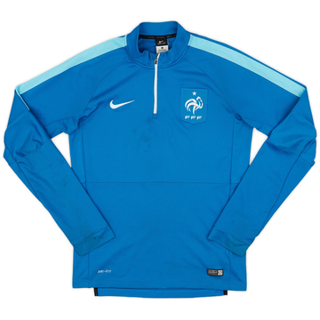 2014-15 France Nike 1/4 Zip Drill Top - 6/10 - (M)