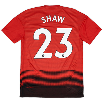 2018-19 Manchester United Home Shirt Shaw #23 - 8/10 - (S)