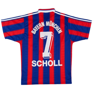 1995-97 Bayern Munich Home Shirt Scholl #7 - 8/10 - (S)