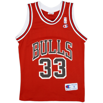 1990-91 Chicago Bulls Pippen #33 Champion Away Jersey - 8/10 - (S)