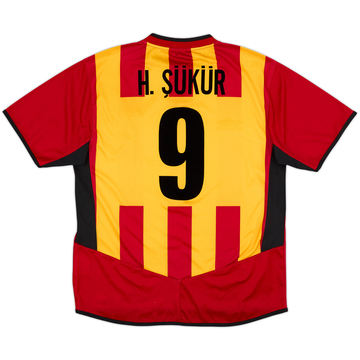 2004-05 Galatasaray Home Shirt H. Sukur #9 - 7/10 - (S)