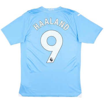 2023-24 Manchester City Home Shirt Haaland #9 - 10/10 - (S)