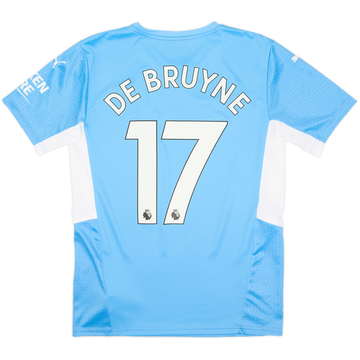 2021-22 Manchester City Home Shirt De Bruyne #17 - 10/10 - (S)