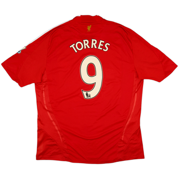 2008-10 Liverpool Home Shirt Torres #9 - 8/10 - (XXL)