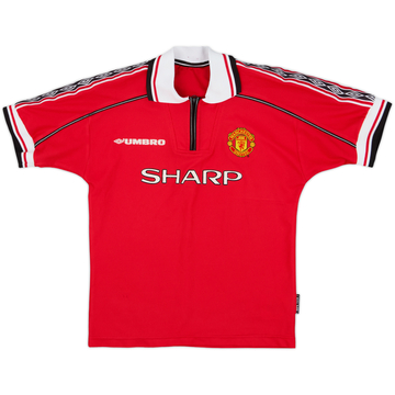 1998-00 Manchester United Home Shirt - 6/10 - (M.Boys)