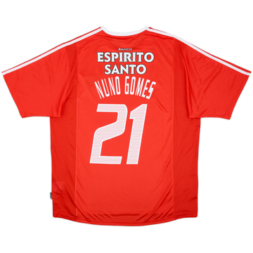 2003-04 Benfica Home Shirt Nuno Gomes #21 - 7/10 - (XL)