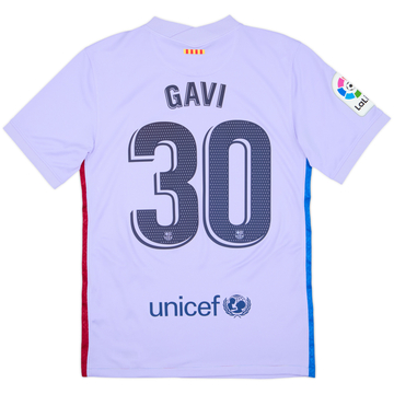 2021-22 Barcelona Away Shirt Gavi #30 - 9/10 - (S)