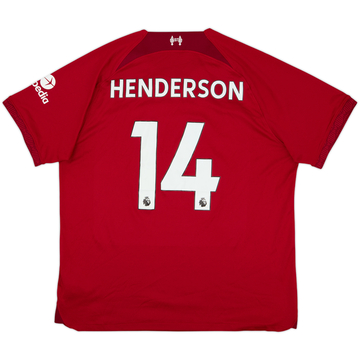2022-23 Liverpool Home Shirt Henderson #14 - 6/10 - (XL)