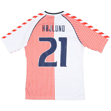 2023 Denmark Hummel 'DBU 86' Reissue Away Shirt Højlund #21 - 10/10 - (S)
