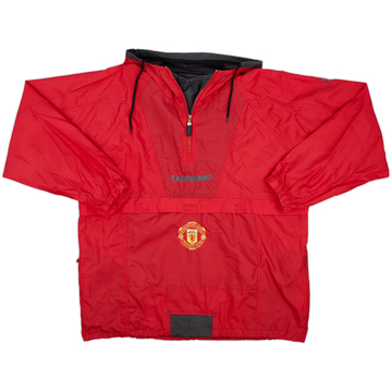 1996-97 Manchester United Umbro 1/4 Zip Rain Coat - 7/10 - (S)