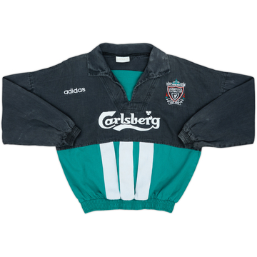 1993-95 Liverpool adidas Drill Top - 5/10 - (Y)