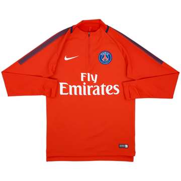 2017-18 Paris Saint-Germain Nike 1/4 Zip Drill Top - 8/10 - (S)