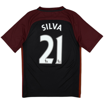 2016-17 Manchester City Away Shirt Silva #21 - 10/10 - (S)