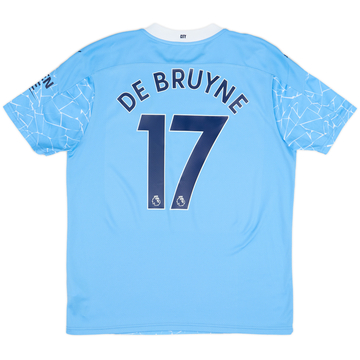 2020-21 Manchester City Home Shirt De Bruyne #17 - 10/10 - (L)