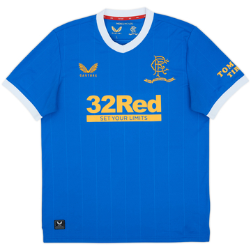2021-22 Rangers Home Shirt - 8/10 - (L)