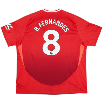 2024-25 Manchester United Home Shirt B.Fernandes #8 - 10/10 - (3XL)