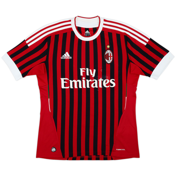 2011-12 AC Milan Home Shirt - 4/10 - (M)