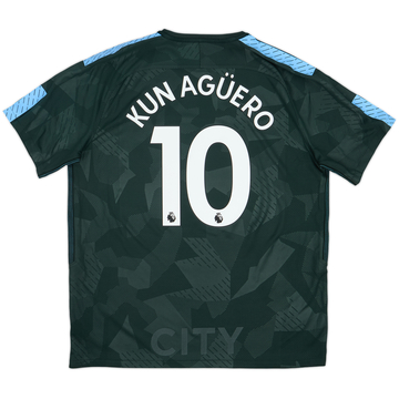 2017-18 Manchester City Third Shirt Kun Aguero #10 - 8/10 - (XL)
