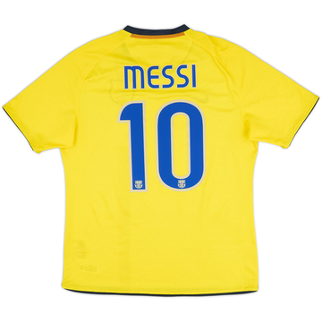Camiseta de visitante versión jugador del Barcelona 2008-10 Messi #10 - 8/10 - (L)