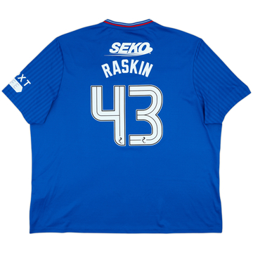 2023-24 Rangers Home Shirt Raskin #43 - 9/10 - (4XL)