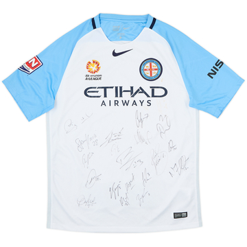 Camiseta de local del Melbourne City 2016-17 firmada por el equipo - 6/10 - (L)