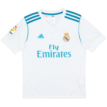 2017-18 Real Madrid Home Shirt - 9/10 - (M.Boys)