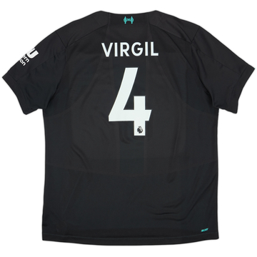 2019-20 Liverpool Third Shirt Virgil #4 - 7/10 - (XL)