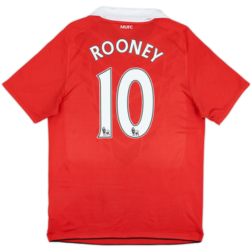 2010-11 Manchester United Home Shirt Rooney #10 - 8/10 - (M)