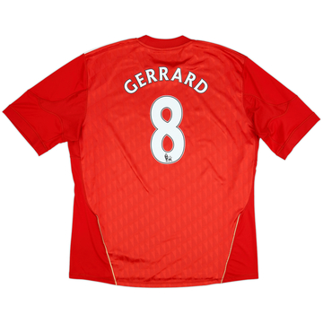 2010-12 Liverpool Home Shirt Gerrard #8 - 5/10 - (XXL)