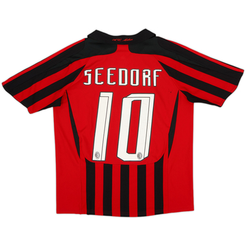 2007-08 AC Milan Home Shirt Seedorf #10 - 6/10 - (Women's M)