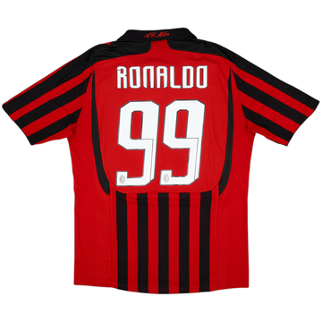 Camiseta de local del AC Milan 2007-08 Ronaldo #99 - 5/10 - (M)