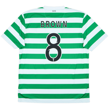 2013-15 Celtic Home Shirt Brown #8 - 8/10 - (L)