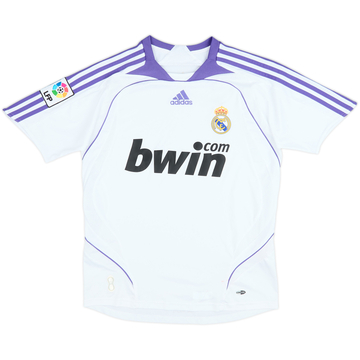 2007-08 Real Madrid Home Shirt - 6/10 - (L.Boys)