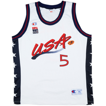 1996-99 USA Hill #5 Champion Home Jersey - 9/10 - (XL)