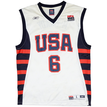 2004 USA McGrady #6 Reebok Home Jersey - 6/10 - (L)