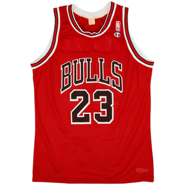 1990-91 Chicago Bulls Jordan #23 Champion Away Jersey - 7/10 - (XL)