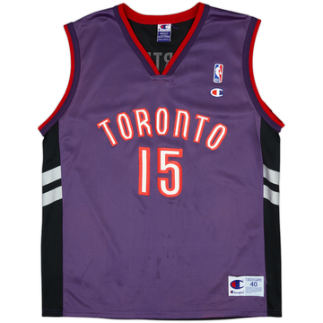 1999-02 Toronto Raptors Carter #15 Champion Away Jersey - 5/10 - (M)