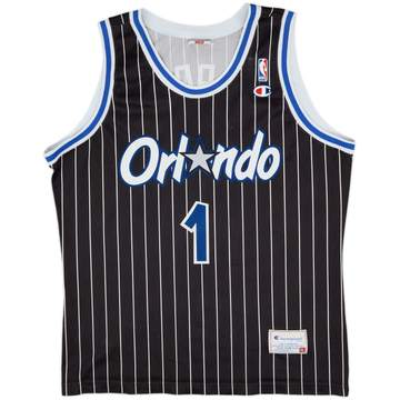 1993-94 Orlando Magic A.Hardaway #1 Champion Away Jersey - 7/10 - (XL)