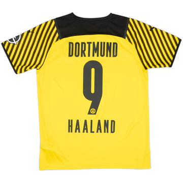 2021-22 Borussia Dortmund Home Shirt Haaland #9 - 8/10 - (M)