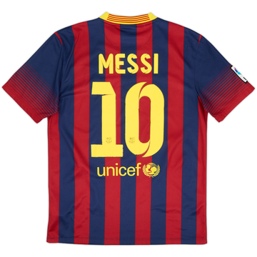 2013-14 Barcelona Home Shirt Messi #10 - 7/10 - (M)