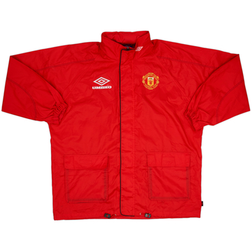 1998-99 Manchester United Umbro Hooded Rain Jacket - 8/10 - (L)