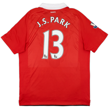 2010-11 Manchester United Home Shirt J.S.Park #13 - 6/10 - (L)