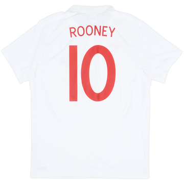 2009-10 England 'World Cup South Africa 2010' Home Shirt Rooney #10 - 8/10 - (XL)