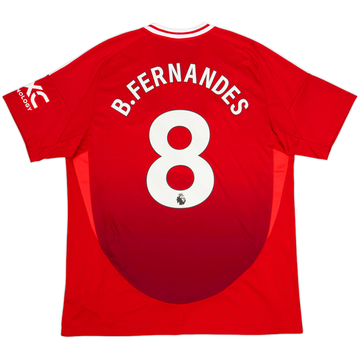 2024-25 Manchester United Home Shirt B.Fernandes #8 - 10/10 - (XL)
