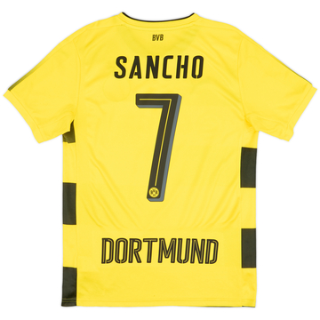 2017-18 Borussia Dortmund Home Shirt Sancho #7 - 8/10 - (S)